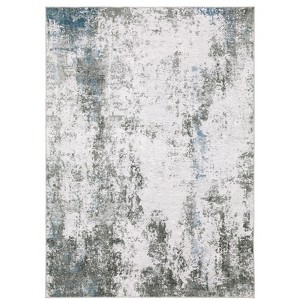 Oriental Weavers Malibu MAL02 Grey / Blue Indoor Area Rug - 2' x 3' - 1 of 4