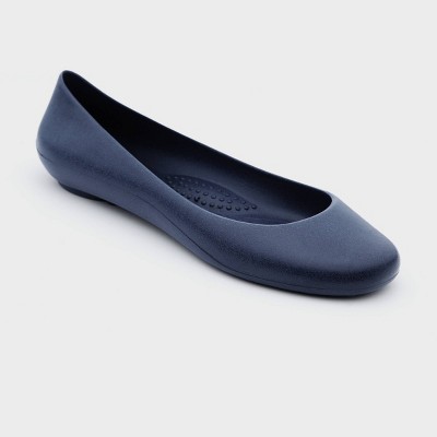 navy ballet flats