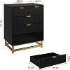 Black Dresser for Bedroom, 5 Drawer Dresser with Metal Legs, Modern Chest Organizer with Wide Storage for Bedroom, Living Room, Entryway - 2 of 4