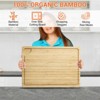 Cutting Board, Bamboo Stove Top Cover, Over the Sink Chopping Board with Juice Groove and Handle - 4 of 4