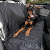 4Knines Dog Rear Seat Cover With Hammock Regular Black - 3 of 4