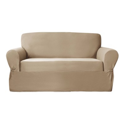 Stretch Plush Loveseat Slipcover - Zenna Home