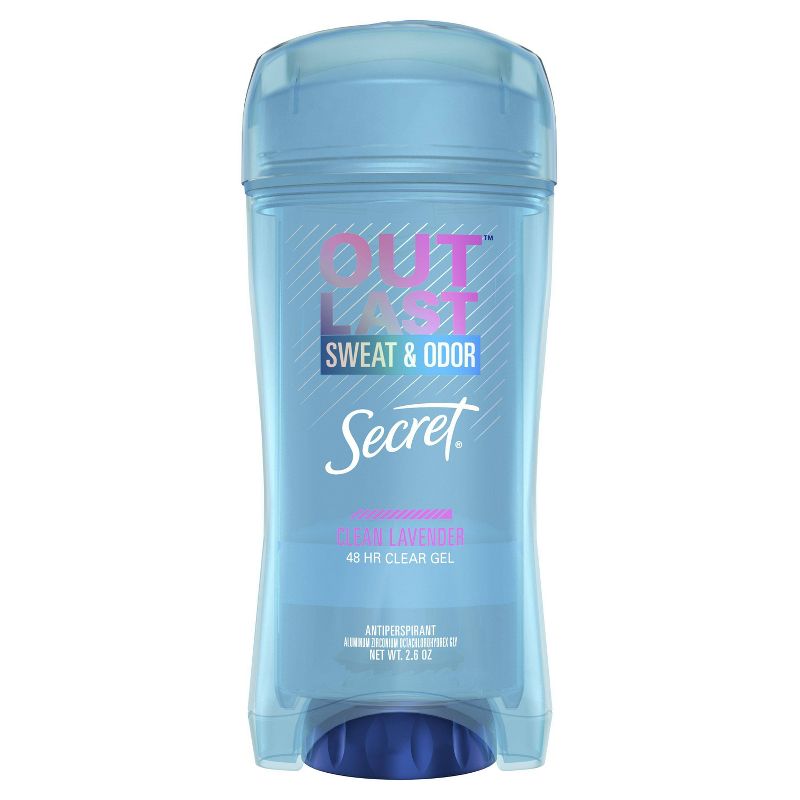 Secret Outlast Clear Gel Antiperspirant &#38; Deodorant for Women Clean Lavender - 2.6oz, 1 of 4