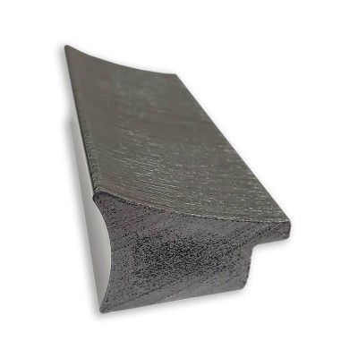 Elegant Brushed Pewter Rectangular Bathroom Wall Mirror