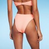 Women's Pucker Textured Extra Cheeky Extra High Leg Bikini Bottom - Wild Fable™ - image 2 of 4