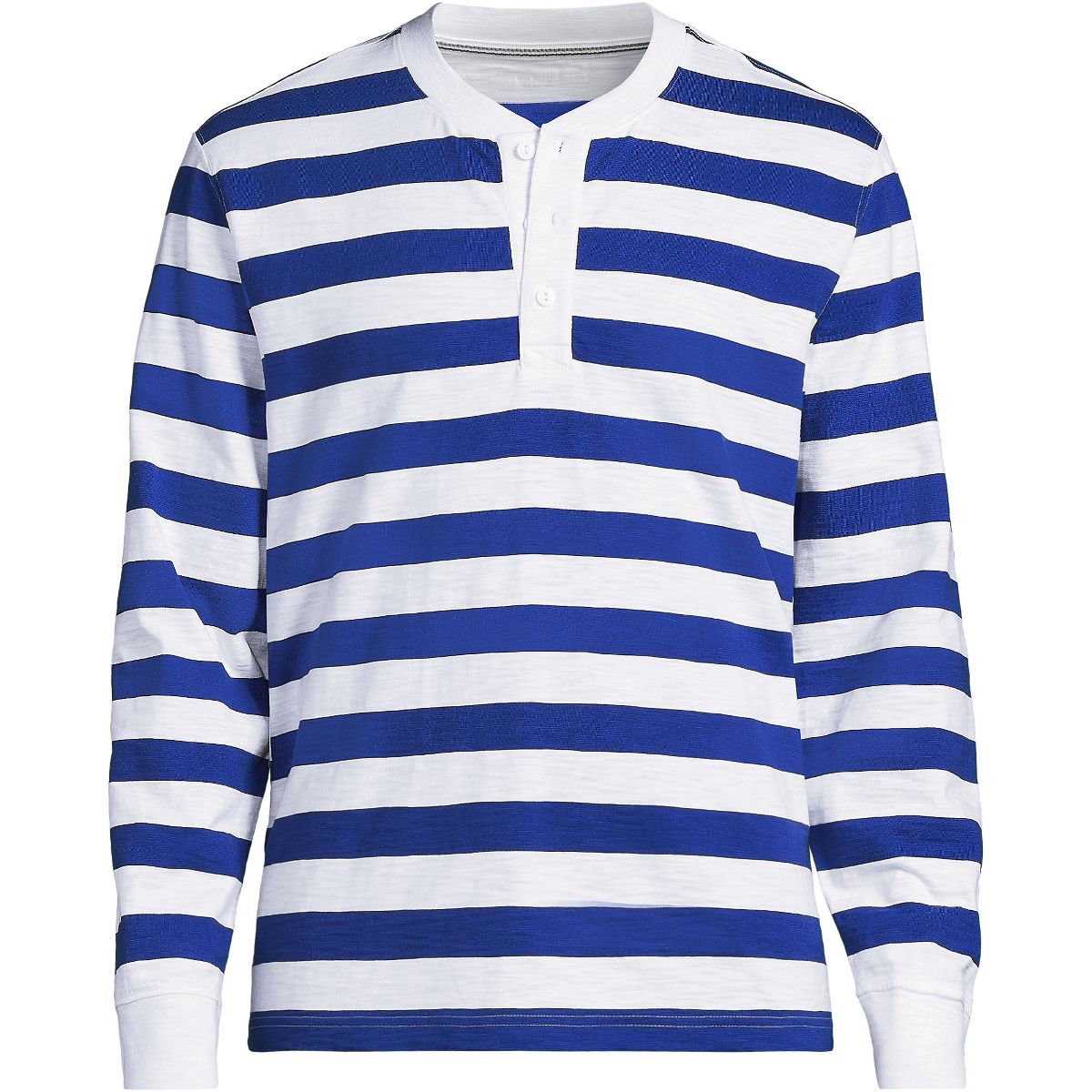 Lands' End Men's Long Sleeve Slub Henley - thumbnail 3