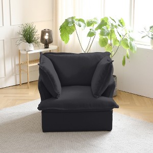 Modern Sofa, Modular Sectional Sofa, Minimalist Wide Deep Seat Couches for Living Room Apartment Lounge Bedroom - 1 of 4