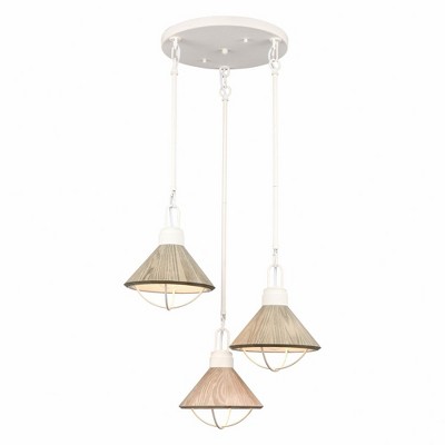 Elk Home Cape May 3 - Light Pendant in  White Coral