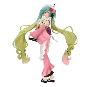 FuRyu: Vocaloid SweetSweets Series - Hatsune Miku (Matcha Green Tea Parfait) Figure - 1 of 4