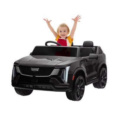 24V Cadillac Kids Ride-On Car with Parent Remote Control, 2-Seater SUV with 4-Wheel Shock Absorbers & Smooth Start
