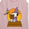 Women's - Peanuts - Sorcerer Snoopy Woodstock Graphic Racerback Tank - 2 of 4