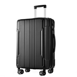 ChicFurnit Luggage 28" Hardside Large Checked Luggage, Hardshell Suitcase ABS Suitcase with Double Spinner Wheels, TSA Lock, Black, 29.5"*18.5"*11.6" - 1 of 4
