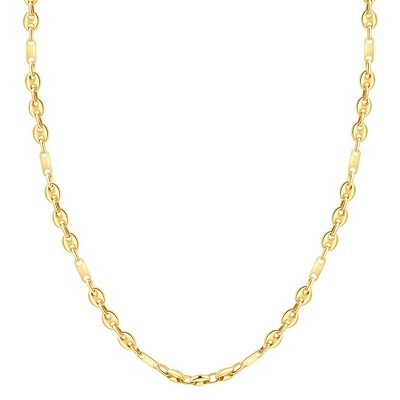 Pompeii3 14k Yellow Gold Women's 22" Marine Chain Necklace 14.2 Grams 5.5mm Thick