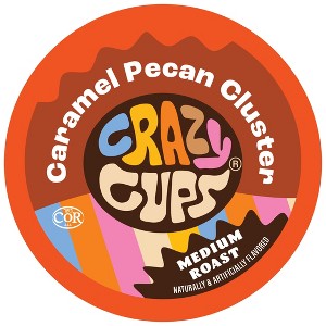 Crazy Cups Caramel Pecan Cluster Flavored Coffee Pods - 1 of 3