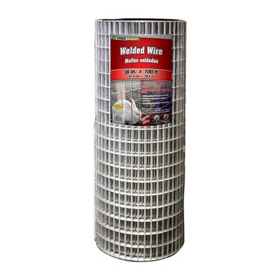 YardGard 14 Gauge Galvanized Welded Wire Fence with Mesh for Lawn, Small and Non Aggressive Animal Confinement, and Plant Care Products, Gray
