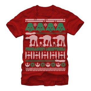 Men's Star Wars Ugly Christmas Sweater T-Shirt - 1 of 4