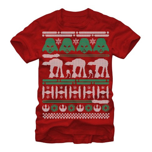 Ongepast Brullen Formulering Men's Star Wars Ugly Christmas Sweater T-shirt : Target