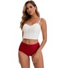 INSPIRE CHIC Women's Floral Lace Breathable Comfortable Mid Rise Underwear Briefs - 4 of 4
