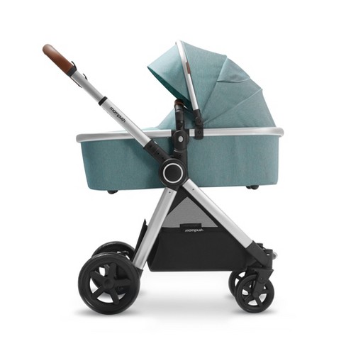 Stroller and outlet bassinet