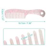 Unique Bargains Anti-Static Hair Comb Wide Tooth for Thick Curly Hair Hair Care Detangling Comb For Wet and Dry 1 Pcs - 4 of 4