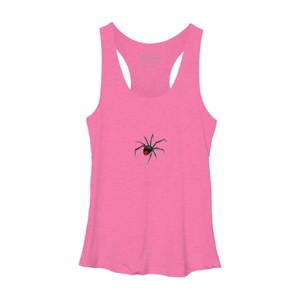 Women's Design By Humans Halloween spider tshirt By bambino Racerback Tank Top - 1 of 3