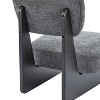 PAGED Modern Accent Chairs Set of 2, Upholstered Sofa Chair with Wooden Base, Comfy Reading Chair for Bedroom, Living Room Furniture - 3 of 4