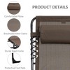 PAGED Folding Camping Chairs Reclining Chaise Lounge Chair with Adjustable Backrest and Removable Pillow for Camping, Beach, Yard, Picnics - 3 of 4