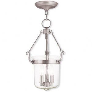 Livex Lighting Winchester 3 - Light Semi-Flush Mount in  Brushed Nickel - 1 of 1