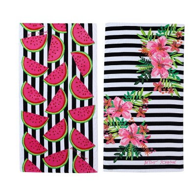 Watermelon Crush Betseys Paradise Assorted Printed Beach Towel - Betseyville