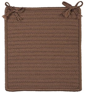 Colonial Mills Simply Home Solid - Cashew Chair Pad, Set of 4 - 1 of 2