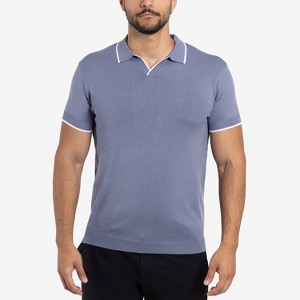 X RAY Mens Slim Fit Knit Polo Sweater - 1 of 4