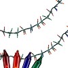 Northlight Mini Christmas Light Garland Set - Multi-Color - 18' Green Wire - 300ct - 2 of 3