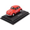 1966 Volkswagen Beetle "Coca-Cola" Red 1/72 Diecast Model Car by Motorcity Classics - 2 of 4