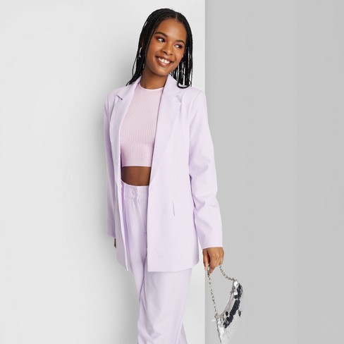 Women's Oversized Blazer - Wild Fable™ Lavender M : Target