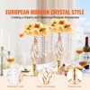 VEVOR 20PCS 43cm/16.9” Tall Crystal Wedding Flower Stand, Metal Wedding Centerpiece Vase, Gold Flower Holders Floral Display Rack, Gold - 3 of 4