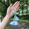 TruAIR Lily Flower Car Mirror Pendant (Blue) - 2 of 4