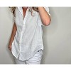 Women's Gauze Short Sleeve Button Up Shirt - Dylan - 4 of 4