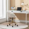 Mesh Home Office Chair, Adjustable Height Desk Chair with Wheels and Gold Metal Base – The Pop Home - 3 of 4