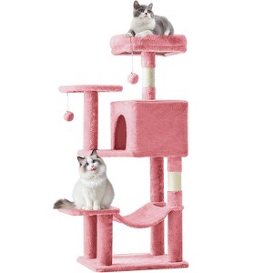 Kumasinova 44"H Cat Tower Multi-Level Pet Tree with Roomy Condo,Hammock and Durable Sisal Scratching Posts,Pet Supplies - 1 of 4