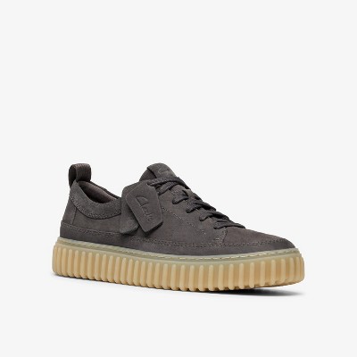 Clarks Mens Torhill Lace Dark Grey Nubuck Shoes 7.5 Medium — фото 6