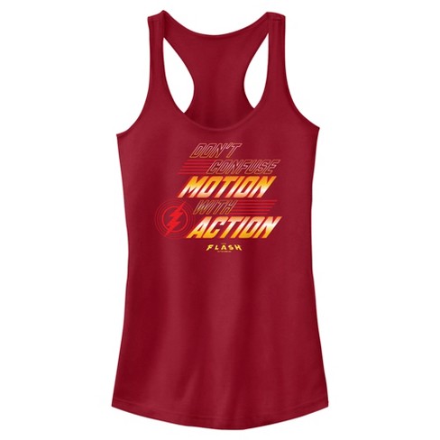 Juniors Womens The Flash Don't Confuse Motion Racerback Tank Top - image 1 of 4