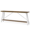 Resenkos Console Table, Sofa Table, 70.9" Console Table, Extra Long Sofa Table Behind Couch,Light Brown & White - 3 of 4