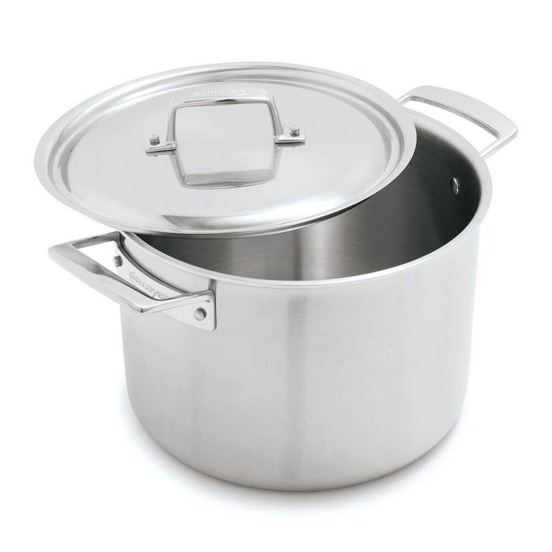 Demeyere Essential 5-ply 8-qt Stainless Steel Stock Pot with Lid, 1 of 5