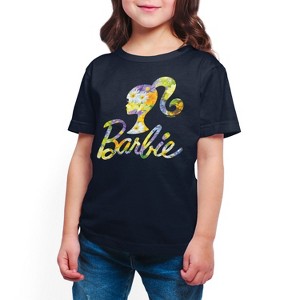 Boys' - Barbie - Spring Bouquet Pattern Logo Short Sleeve Graphic T-Shirt - 1 of 4