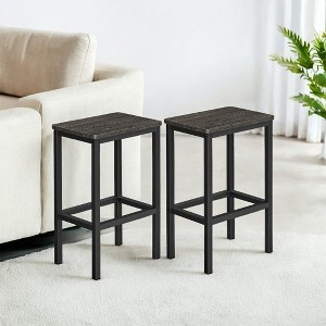 Barstool Set Of 2 Kitchen Stools Stools For Kitchen Island Breakfast Bar Stools Metal Bar Stools Bar Chairs Farmhouse Bar Stools Bar Height Stools - 1 of 4