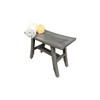 24" Satori GR161 Wide Teak Wood Shower Stool for Shaving Legs - CoastalVogue: Rectangular Bathroom Ottoman, 250lb Capacity - 4 of 4