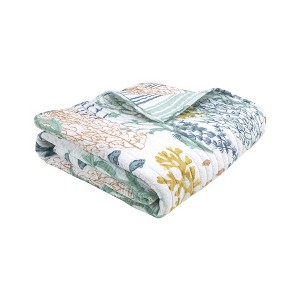 Ocean Meadow Quilted Throw - Levtex Home - 1 of 4