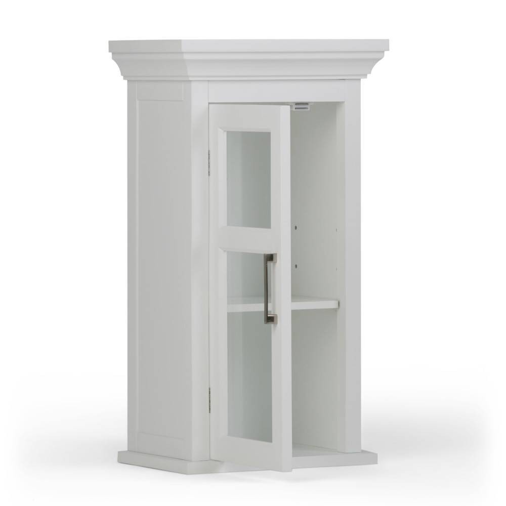 Photos - Other sanitary accessories Hayes Single Door Wall Cabinet White - WyndenHall