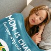 Funny Christmas Birthday Gifts for Mom- Mom is Charging Blanket- New Moms Gifts for Women, Flannel Soft Blanket Throw for Napping Travel. - 4 of 4