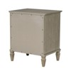 Sapphtopaz Night Stand with Drawer and Storage Space Farmhouse Side Table with Conical Solid Wood Legs, Nightstand for Bedroom, Living Room - 3 of 4